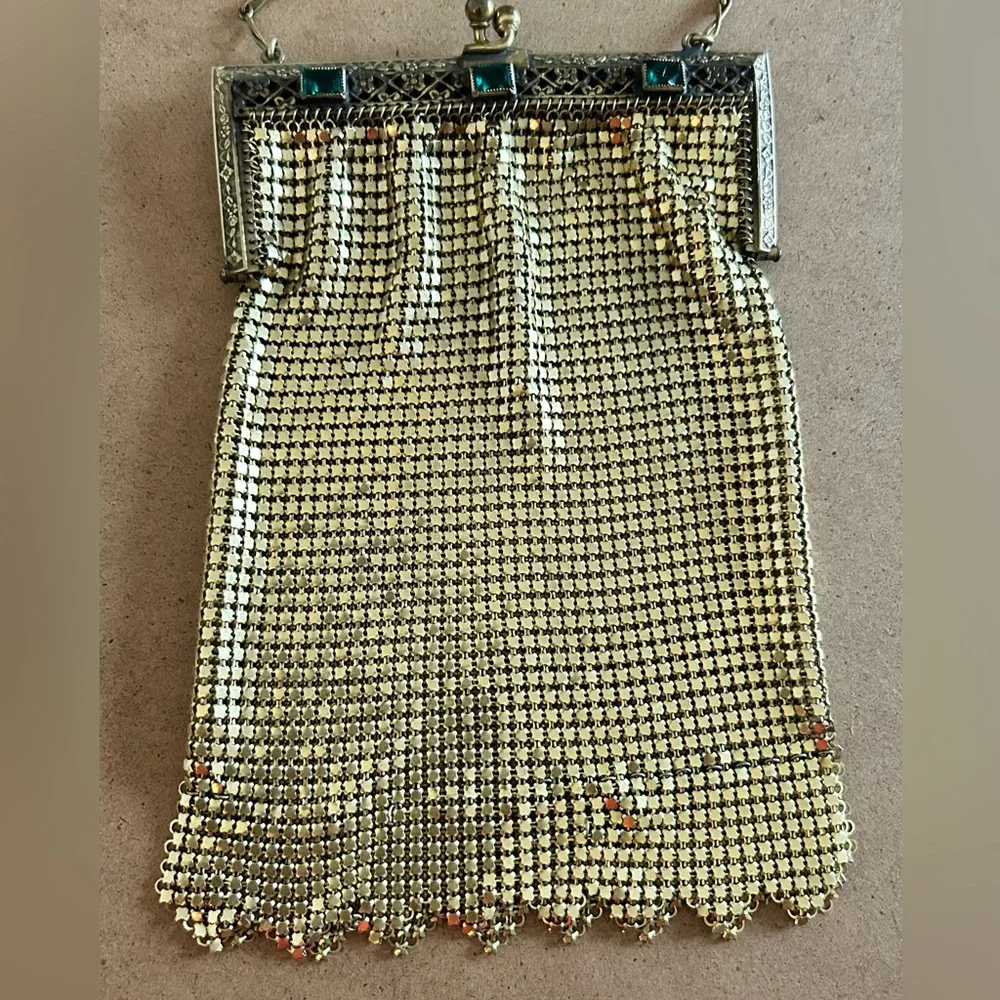 Vintage 1920s Whiting & Davis Metal Mesh Purse - Picture 11 of 14